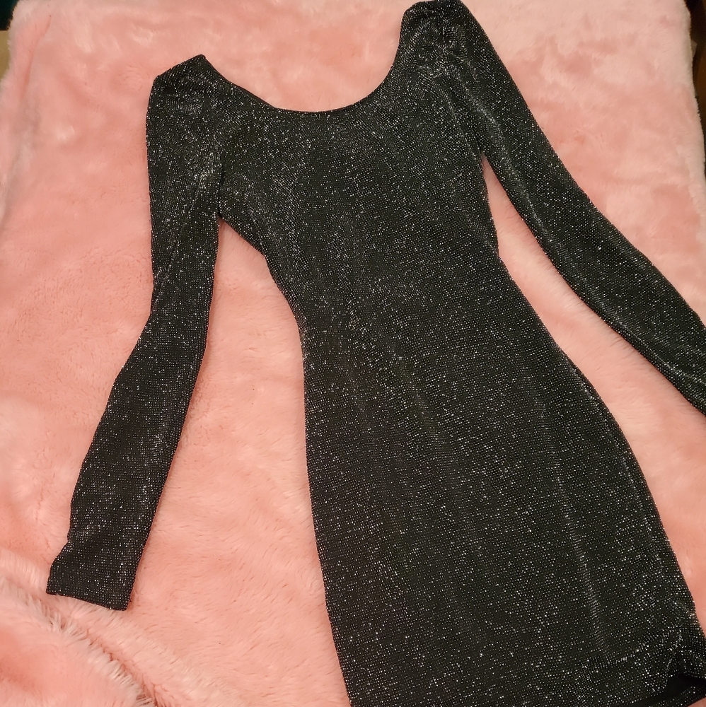 Guess twist back glitter dress
